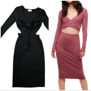 ARITZIA  Wilfred Free Black Nicolay‎ Cutout Dress Size XS